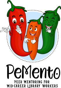 PeMento logo of three cartoon hot peppers
